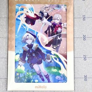 原神 リネ リネット フレミネ 色紙 フォンテーヌ ゆえなく煙る霧雨のように 公式正規品