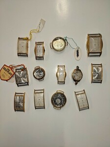 腕時計 中古品時計ヘッド SEIKO シチズン　オリエント等　ケースのみ　合計13個
