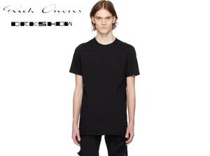 3万 上質コットン/Rick Owens DRKSHDW short sleeve t-shirt/BLACK/ダークシャドウ/リックオウエンス/ショートスリーブ Tシャツ