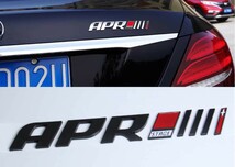 APRエンブレム ステッカー APRステージ アウディ VW ゴルフ ジェッタ パサート A1 A3 A4 A6 Q2 Q3 Q5 黒_画像1