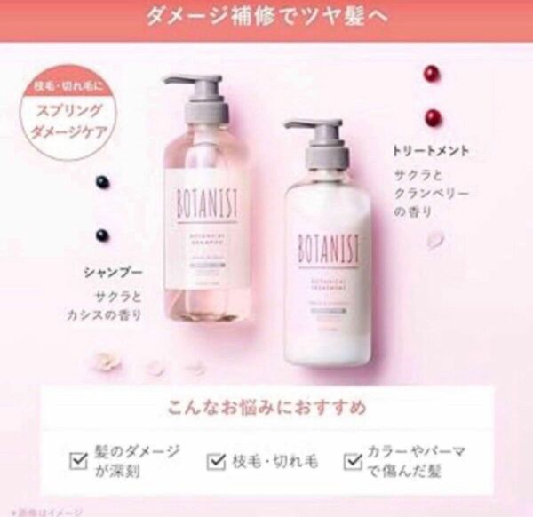 桜ダメージ限定ボタニストBOTANIST未使用シャンプー&トリートメント