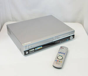 A627☆現状品☆VHS一体型DVDレコーダー☆Panasonic/パナソニック☆DMR-EH75V☆電源ON確認☆電源コードつき☆リモコンつき EUR7658Y10 θ