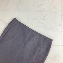 美品 Yves Saint Laurent イヴ・サンローラン 総柄マーメードスカート フランス製 サイドジップ 膝丈 裏地あり グレー サイズ34*IC1207_画像3