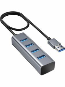 usbハブ 3.0 usbポート 4ポートハブ usb hub usb 拡張 USB ハブ 60cm ケーブル 5Gbps高速転送