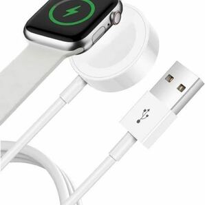 Apple Watch用 充電器 アップル-ウォッチ用 充電ケーブル マグネット式充電ケーブル 磁気充電ケーブル ワイヤレス充電 USBコネクタ
