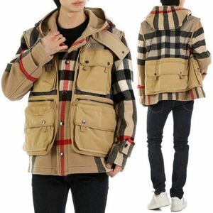 新品 burberry バーバリー ノバチェック ウール ジャケット コート