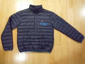 PATAGONIA（パタゴニア）M'S DOWN SNAP T PULLOVER（ダウン・スナップT・プルオーバー）ダウンジャケット☆27246 FA16☆ネイビー紺色☆XS