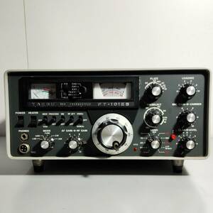 【YAESU FT-101ES】八重洲 ヤエス 八重洲無線 SSBトランシーバー FT-101ES 電源コードなし 動作未確認