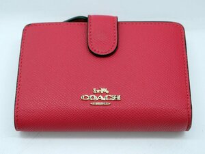 ★1スタ!!【中古品】コーチ COACH F11484 二つ折り財布 ピンク レディース m5-33677 m_b