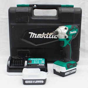 makita マキタ 充電式インパクトドライバ MTD001D バッテリ2個 充電器 ケース付き 動作確認済み 中古品 m_z(j) m24-33509