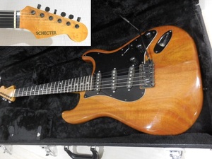 ● SCHECTER USA●中古品●ストラトタイプ　’８０ｓVintage ●ハードケース付●バーズアイネック