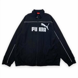 プーマ ジャージ ブラック PUMA 古着 メンズ XL オーバーサイズ プリント ロゴ クリーニング済み