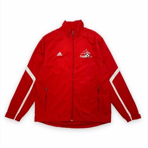 アディダス ジャージ レッド adidas 古着 メンズ M スポーツ サッカー クリーニング済み