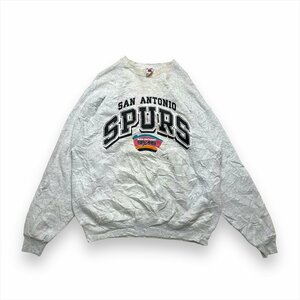 フルーツオブザルーム スウェット グレー FRUIT OF THE LOOM 古着 メンズ XL NBA サンアントニオ・スパーズ USA製 80s～90s