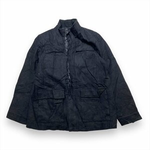 カルバンクライン ジャケット ブラック Calvin Klein 古着 メンズ L スナップボタン フラップポケット シンプル
