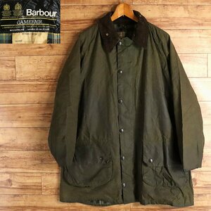 #3T/R12.1-2　80s　ビンテージ　Barbour　バブアー　GAMEFAIR　フェームフェア　オイルドジャケット　2ワラント　ユーロ　ヴィンテージ