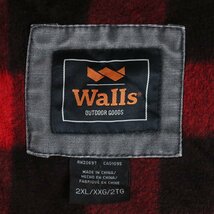 J2S/R8.30-4　Walls　ウォールズ　ダックベスト　アクティブジャケット　裏チェック柄　アウトドア　アウター　2XL　ビッグサイズ　古着_画像6