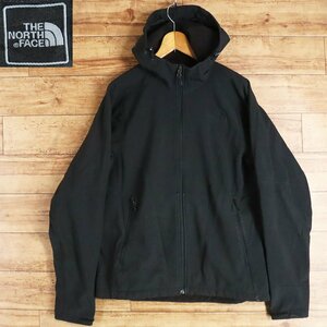 G8S/Y7.11-1　THE NORTH FACE　ノースフェイス　アクティブ　ストレッチ　シェルジャケット　フーディ　裏フリース　メンズ　M　アウター