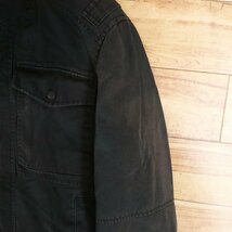 G8S/Y7.11-1　Levi’s　リーバイス　ツイルジャケット　コットンブルゾン　ミリタリー　アウター　メンズ　S　ブラック　古着_画像3