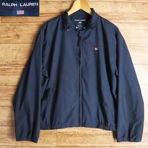 C4S/Y7.11-5　POLO SPORT　ポロスポーツ　RALPH LAUREN　ラルフローレン　ナイロンジャケット　ジャンパー　ブルゾン　M　ネイビー　古着