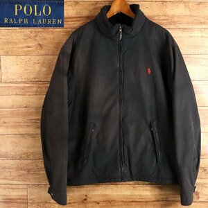 I6T/R11.7-2　POLO RALPH LAUREN　ラルフローレン　ウォームアップジャケット　XL　裏フリース　ナイロンジャケット　ジャンパー