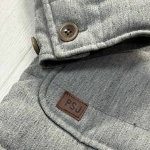 美品/Lサイズ★ポールスミス/Paul Smith JEANS ダッフル調 ダウンジャケット モッズコート メランジウール 中綿 肉厚 トグル釦 メンズ_画像5