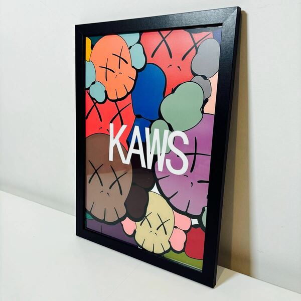 【額付きポスター】KAWS(カウズ)23ベアブリック(A4サイズ)