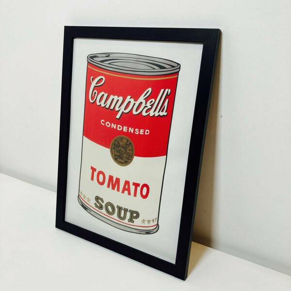 【額付きポスター】アンディ ウォーホル 「キャンベルのスープ缶」(新品)