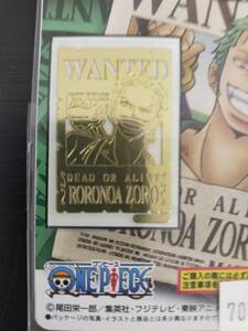 70115836　デコメタ　ジャンプショップ限定　ONE PIECE 新世界編03　G.ロロノア・ゾロ 手配書ver.　TM-11