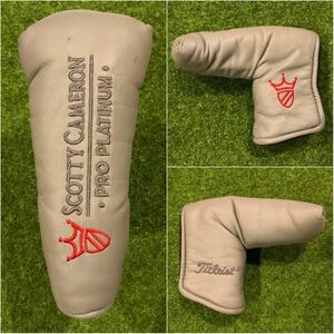 【正規品】プロプラチナム スコッティキャメロン パターカバー ヘッドカバー ニューポート ブレード グレー SCOTTY CAMERON PROPLATINUM