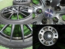 4本 weds VELVA 18インチ 8J +45 5H PCD 114.3 スタッドレス ダンロップ ウインターマックス WM02 2022年 225/40R18 トヨタ GRヤリス 10系_画像6