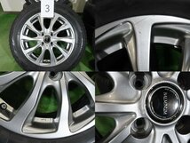 4本 社外 15インチ 5.5J +42 4H 100 スタッドレス ブリヂストン ブリザック VRX3 2021年 175/65R15 アクア ヴィッツ スイフト クロスビー_画像4