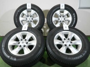 4本 トヨタ 150 ランクル プラド 純正 17インチ 7.5J +25 6H PCD 139.7 スタッドレス ミシュラン X-ICE3+ 265/65R17 ハイラックス サーフ