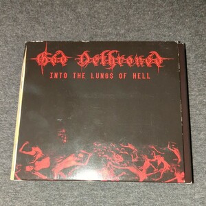 GOD DETHRONED(ゴッドディスローンド):Into the Lungs ofHell 輸入盤デジパック仕様　ケース一部破損