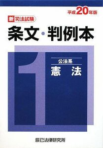 [A11626616]新司法試験条文・判例本〈1〉公法系憲法〈平成20年版〉 辰已法律研究所