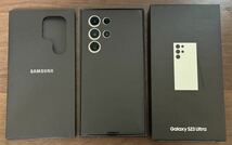 Galaxy S23 Ultra クリーム 256GB SIMフリー SM-S918N 純正ケース COACH手帳ケース付き_画像7