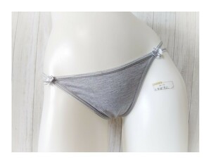 ★新品★ LL Tバック ショーツ 杢グレー 大きいサイズ セクシーランジェリー