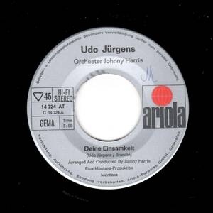  FUNK.SOUL. 45★Udo Jurgens / Deine Einsamkeit / Peace Now / 7インチ