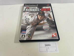 SONY ソニー PS2 プレイステーション2 動作確認済 MLB 2K9 SAKA29