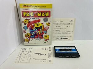 レトロPC　パソコン　富士通　FM 7　カセット　ソフト　状態良好　箱説明書付き　パックマン　PAC MAN