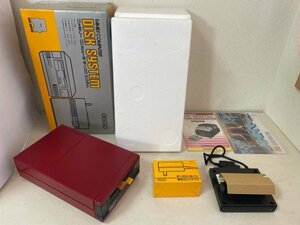 レトロゲーム　箱説とても綺麗です　極美品　付属品多数　ファミコン　ディスクシステム　本体　ACアダプター付き　