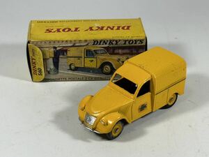 (s297) DINKY TOYS 560 FOURGONETTE POSTALE 2CV CITROEN ディンキー ミニカー 当時物