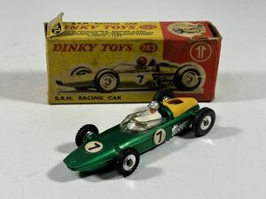 (s303) DINKY TOYS 243 B.R.M. RACING CAR ディンキー ミニカー 当時物
