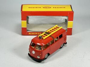 (s403) GAMA MINIMOD 948 VW-FEUERWEHR-GERATEWAGEN フォルクスワーゲン ミニカー 当時物