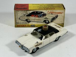 (s287) DINKY TOYS 251 U.S.A. POLICE CAR ディンキー SPEED WHEELS ミニカー 当時物