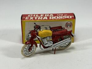(s353) MIGNON MODEL TORINO ART.n15 GILERA 175cc EXTRA ROSSO ミニカー バイク 当時物