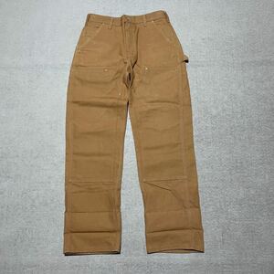 USA製 アメリカ製 Carhartt カーハート ダブルニー ダック ペインター ワーク パンツ B01 ブラウン 32 W32 L32