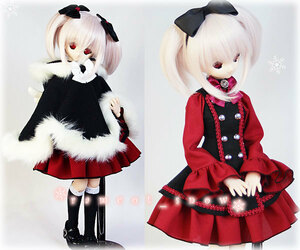 ＊ramcot＊MDD S胸サイズ *アンティークロリータワンピース+ポンチョコートセット*ブラック×エンジ+ブラック*即決*送料込