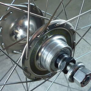 競輪系 リアホイール120mm sansin njs 23-28チューブラータイヤ ピスト トラックの画像7