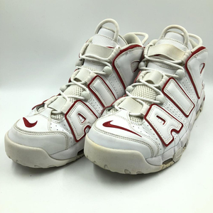 【中古】※使用感あり NIKE AIR MORE UPTEMPO'96 バーシティレッド サイズ：28.5cm 921948-102 ナイキ モアテン[240024444596]